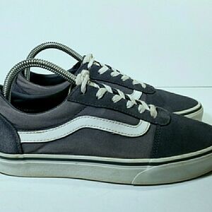Vans Ol Skool Leather And Canvas Skate Shoes Sneakers